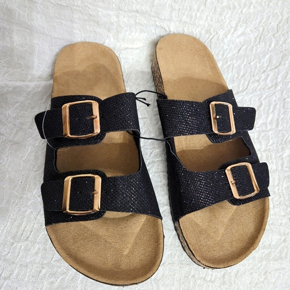 Women's Casual Buckle Straps Sandals Flip Flop Foot bed Beach‎ Summer Vacation 7